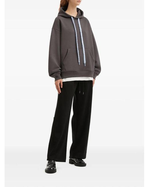 B+ AB Black Drawstring-Fastening Track Pants