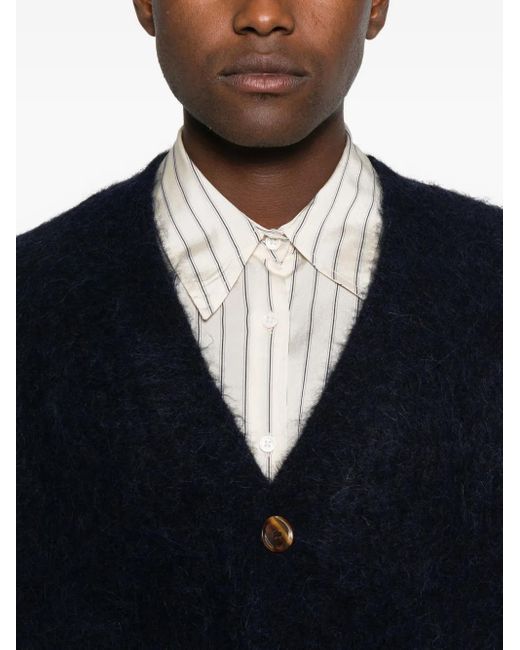 Séfr Blue Button-Up Cardigan for men