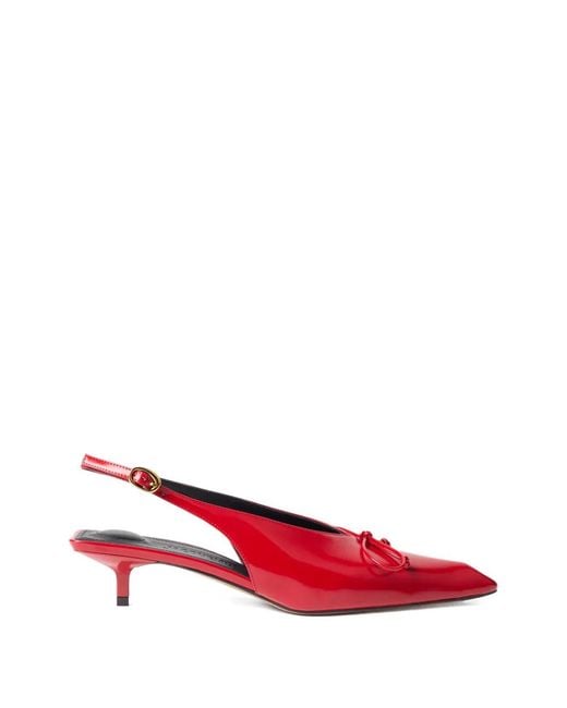 Jacquemus Red The Cubisto Slingbacks Pumps