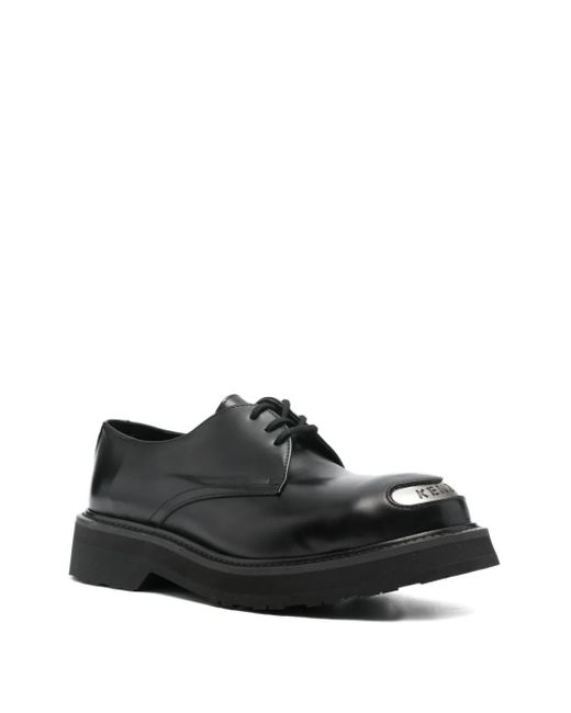 KENZO Black Leather Lace-Up Shoes for men