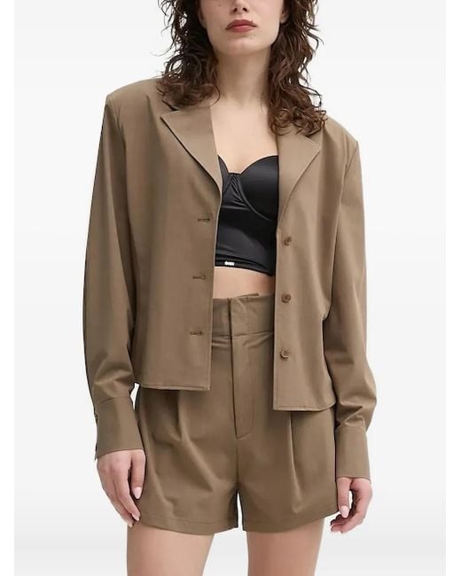 Isabelle Blanche Blazer Met Knoopmanchetten in het Brown