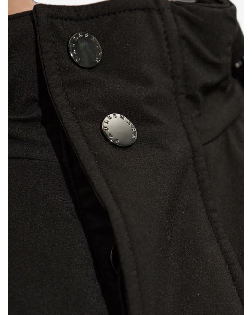 Paul & Shark Black Typhoon Platinum High-Neck Insulated Jacket for men