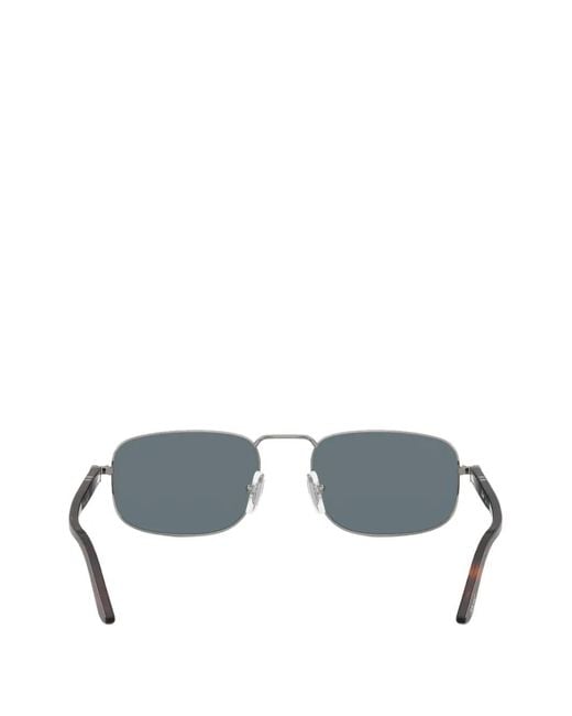 Persol Gray Rectangle-Frame Sunglasses