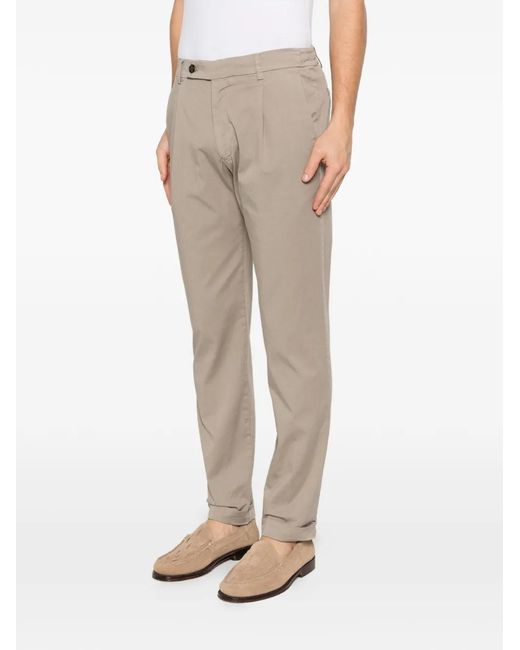 Berwich Natural Pleated Basic Trousers for men