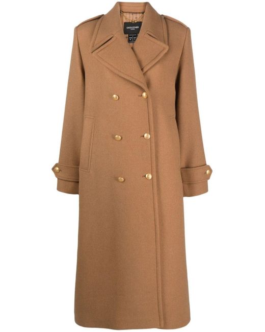 Each x Other Brown Tailored Double-breasted Coat