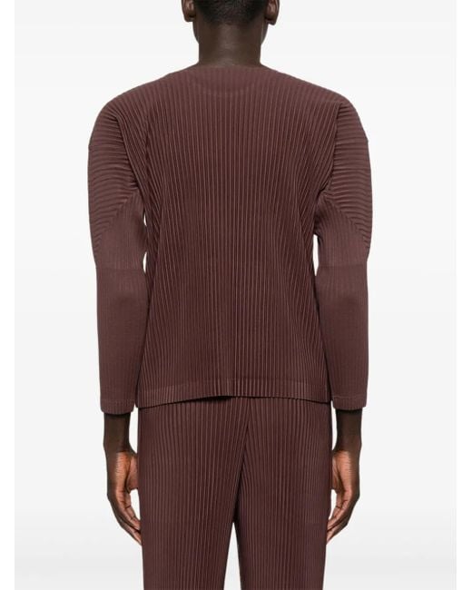 Homme Plissé Issey Miyake Purple Homme Plisse' Issey Miyake Pleated Sweater for men