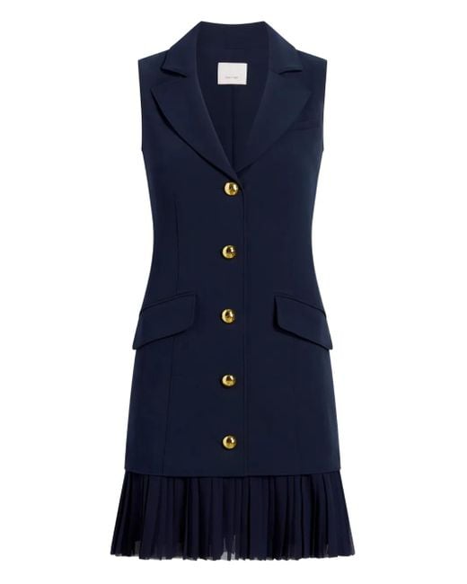 Cinq À Sept ボタンディテール ミニドレス Blue