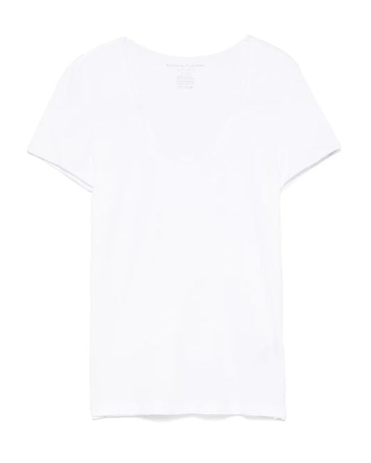 Majestic Filatures Stretch-design T-shirt White