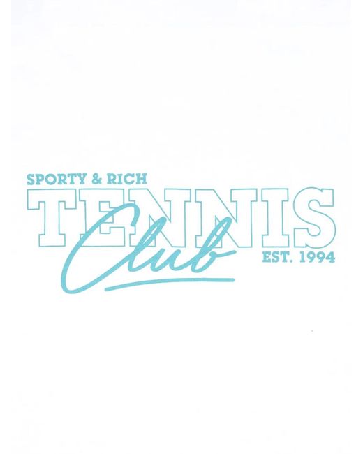Sporty & Rich Blue 80S Tennis Club T-Shirt
