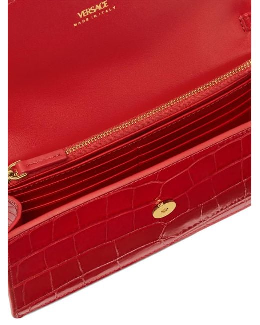 Versace Red Medusa Head Clutch