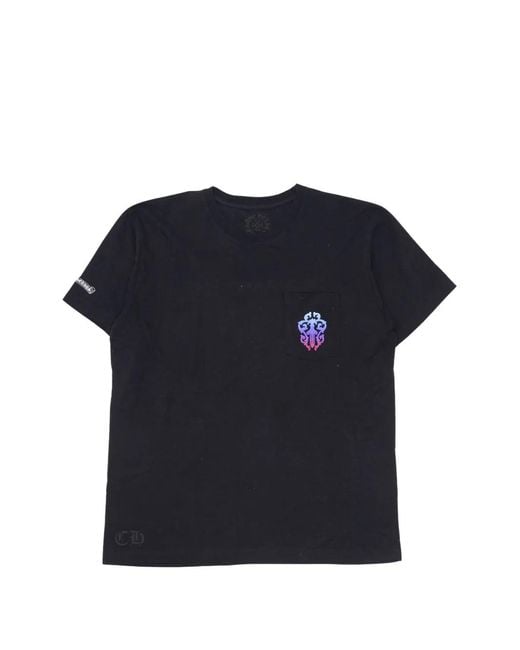 Chrome Hearts Blue Dagger Horseshoe T-Shirt for men
