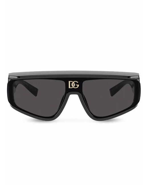 Dolce & Gabbana Black Dg Crossed Sunglasses for men