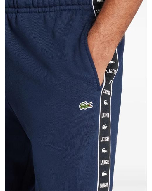 Pantalon De Jogging À Bande Logo Lacoste pour homme en coloris Blue