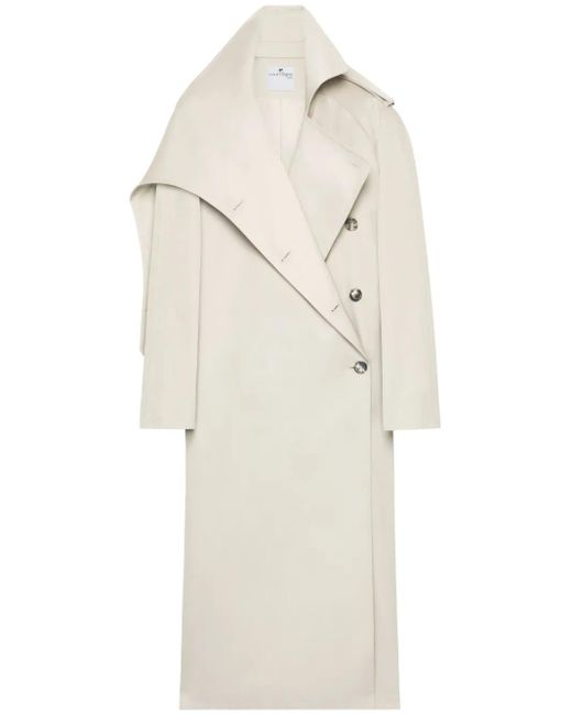 Courreges オブリーク トレンチコート Natural