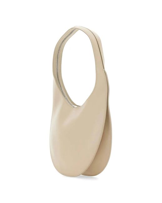 Coperni White Medium Swipe Leather Shoulder Bag