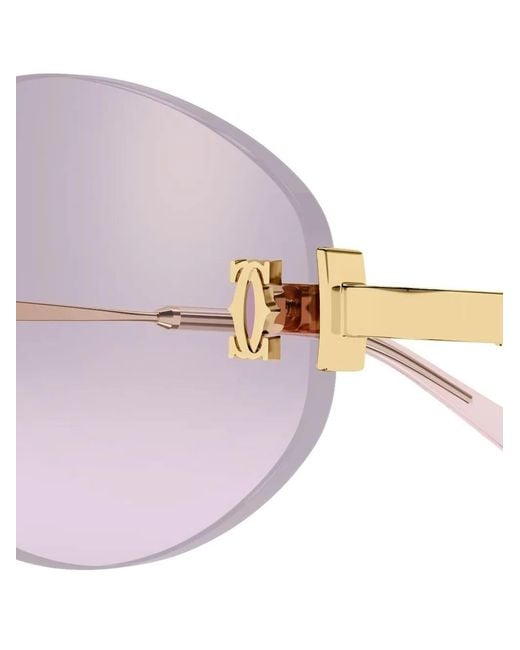 Cartier Pink Ct0592S Sunglasses