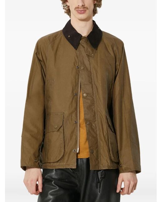 メンズ Barbour コーデュロイカラー ジャケット Brown
