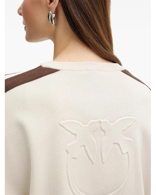 Pinko Natural Striped Sweatshirt