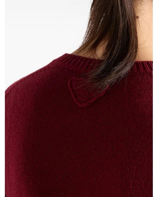 Prada Button-Down Vest in het Red