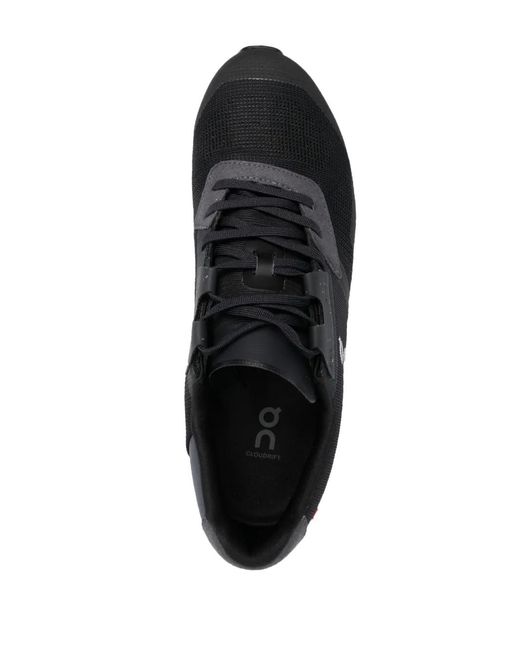On Shoes Black Cloudrift Lace-Up Sneakers for men