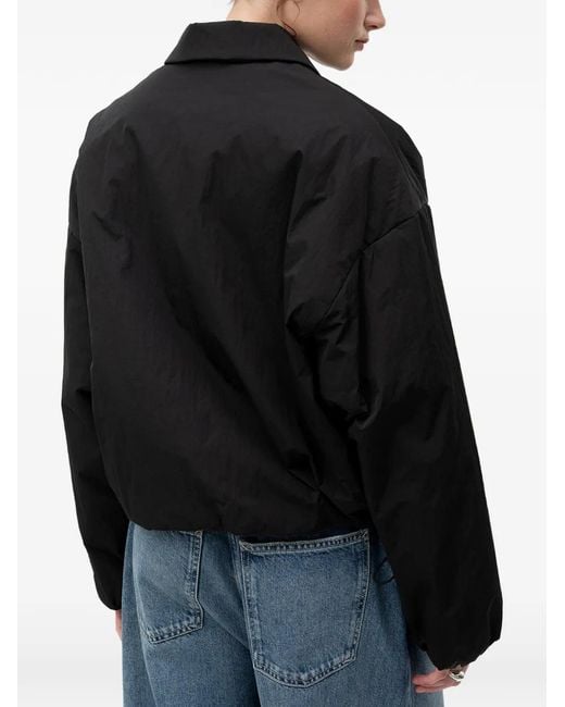 HUGO Black Zip-Up Drawstring Jacket