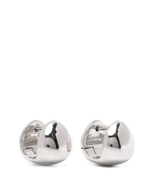 Maria Black White Flynn Dome-Shaped Earrings