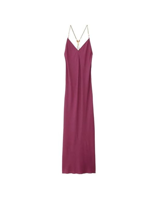 Ba&sh Purple Hany Maxikleid