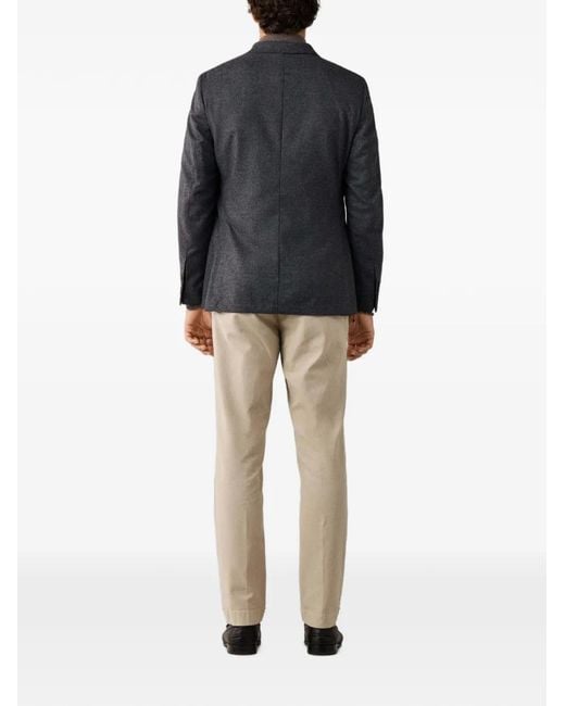 Hackett Black Single-Breasted Blazer for men