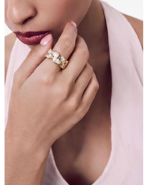 Di Volpe Metallic Dinamismo Sapphire-Embellished Ring