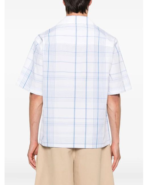 Marni White Checked Shirt for men