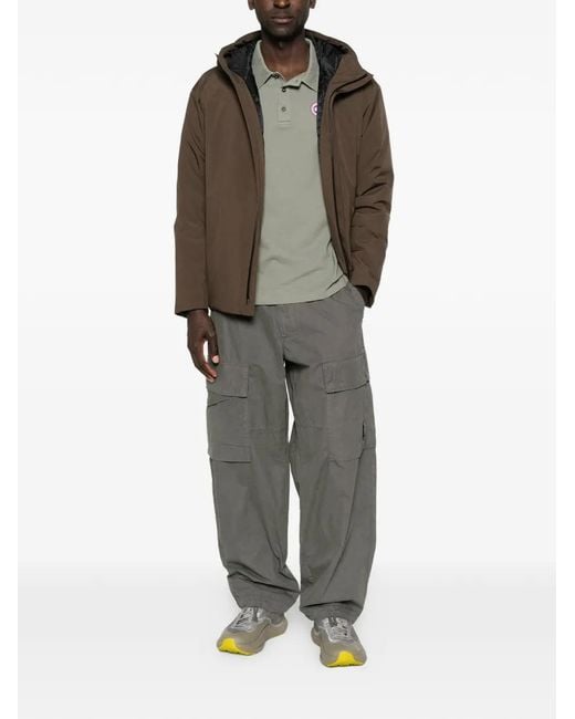 Herno Brown Veste Zippée À Capuche for men