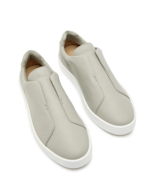Aurélien White Aur3 Slip-On Sneakers for men