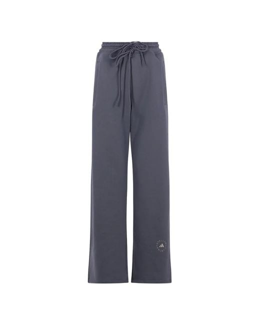 Adidas By Stella McCartney Blue Pantalon De Jogging À Logo Imprimé
