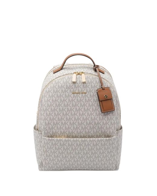 MICHAEL Michael Kors Gray Rucksack Mit Monogrammmuster
