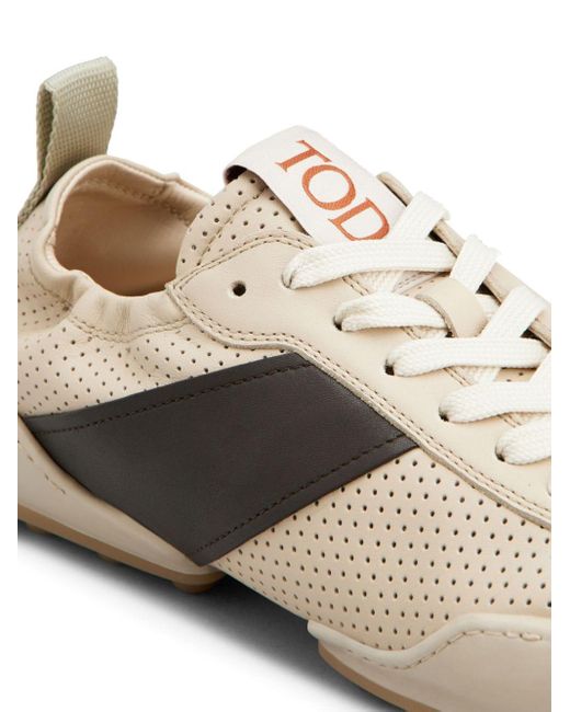 Zapatillas con aplique del logo Tod's de color White