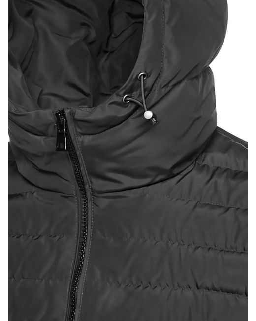 Geox Black Magnete Quilted Hooded Jacket for men