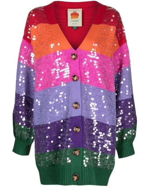 RIU Rちゃん☆ Glitter fringe knit cardigan