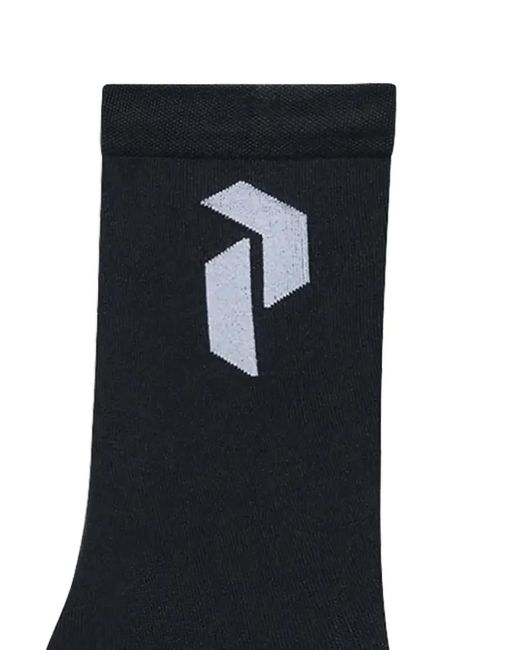 Peak Performance Black Logo-Detail Socks