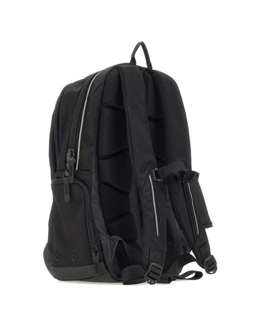 Peuterey Black Teno Logo-Print Zipped Backpack for men
