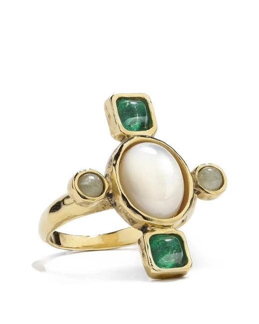 Goossens Green Lagune Cross Ring