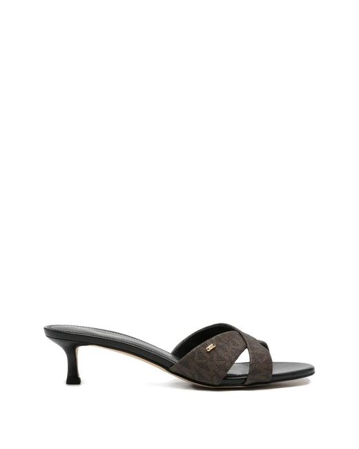 MICHAEL Michael Kors White Cassidy Criss-Cross Sandals