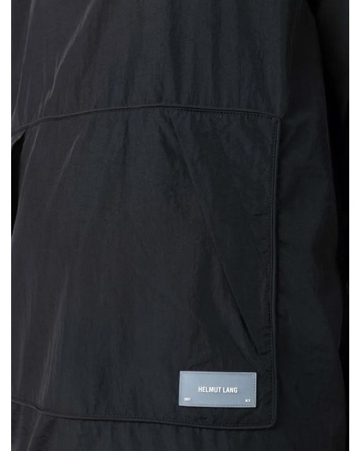 Helmut Lang Black Hooded Pullover Jacket for men