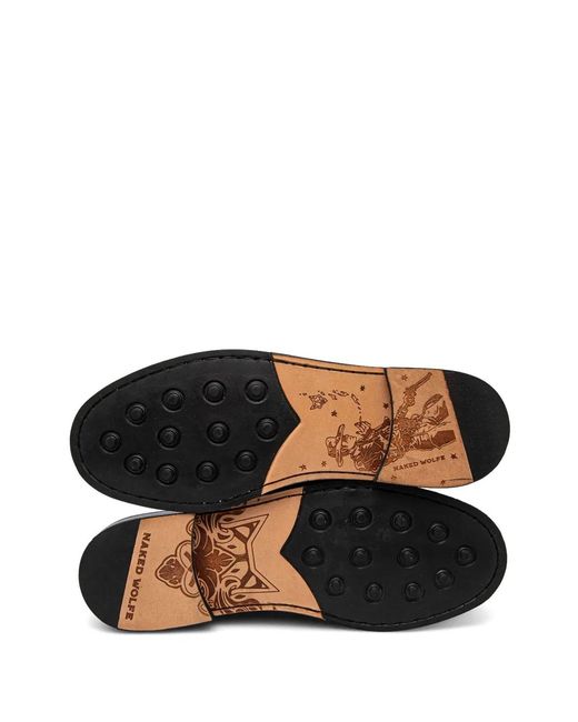 Naked Wolfe Black Riviera Loafers for men