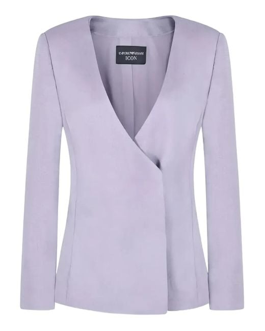 Emporio Armani Purple Icon Sablé Jacket