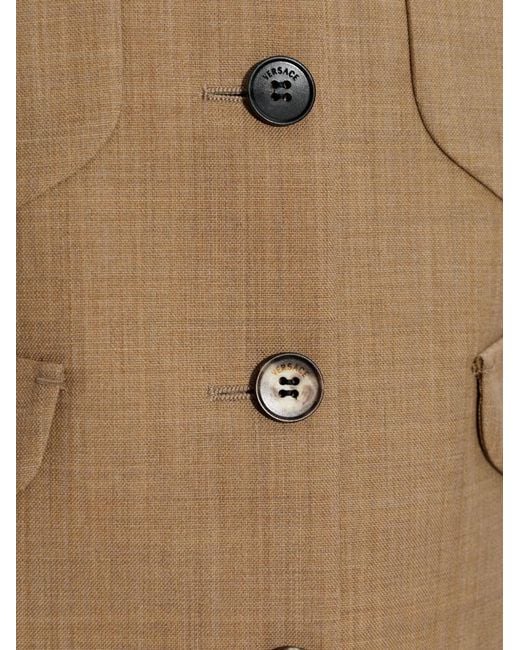 Versace Natural Wool Vest