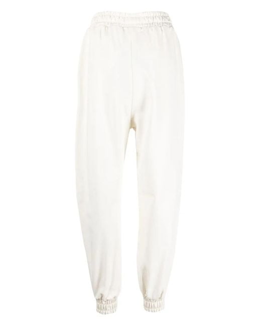 Philipp Plein White Elasticated Track Pants