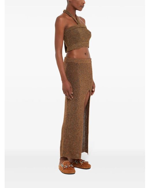 Alanui Brown Shady Beach Top