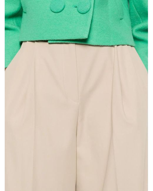 Loewe Natural Wide-Leg Cotton Trousers