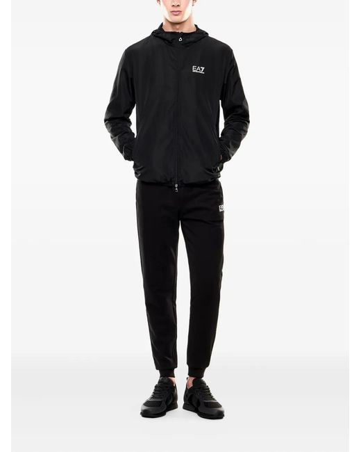 EA7 Black Core Identity Hooded Jacket