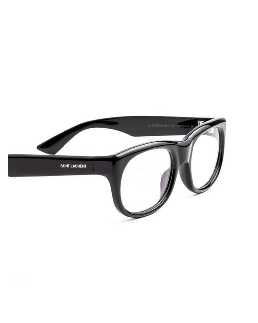 Saint Laurent Black Romy Square-Frame Glasses